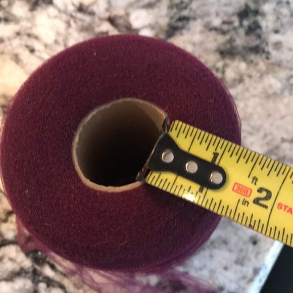 Tulle- burgundy/maroon color - Picture 2 of 3
